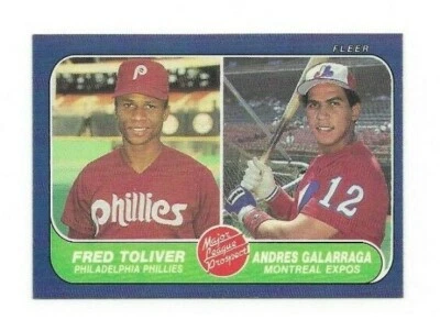 1986 FLEER ANDRES GALARRAGA ROOKIE CARD #647 MONTREAL EXPOS "VERY NICE" - Image 1 of 2