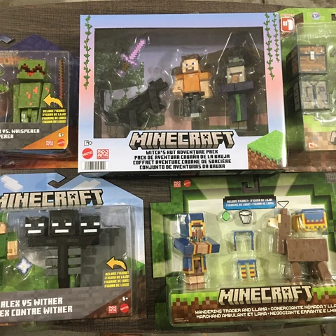 Minecraft Toy Lot Wither Alex Whisperer Trader Llama Witch’s Hut Survival Pack Cover