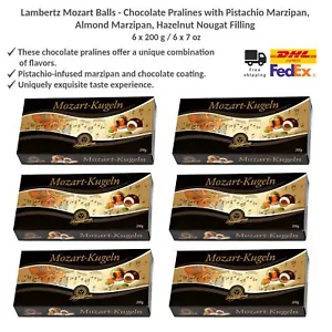 Palline Lambertz Mozart - Cioccolatini al cioccolato con pistacchio e mandorle 200g x 6 - Foto 1 di 2