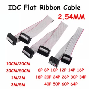 10CM-5M Length IDC 6/8/10-64 Pin Flat Ribbon Cable Female Connector 2.54MM Pitch - Picture 1 of 25