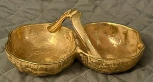 VNTG Stangl Hand Painted Pottery GRANADA GOLD 3784 Double Candy Dish Etc ??? - Picture 1 of 24