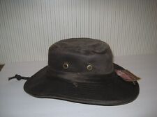 Dorfman Pacific Men's Weathered Cotton Hat Large Brown