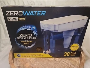 Zero Water Pitcher 5 Stage Advanced Filtration 20 Cup Pour Dispenser 1.25-Gallon - Picture 1 of 9