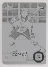 2021-22 Upper Deck CHL Printing Plate Black 1/1 Jack Beck #66 6kv