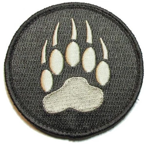 PARCHE DE BUCLE DE GANCHO INSIGNIA TÁCTICA BLACKWATER TRACKER OSO PAW EJÉRCITO DE ESTADOS UNIDOS - Imagen 1 de 1