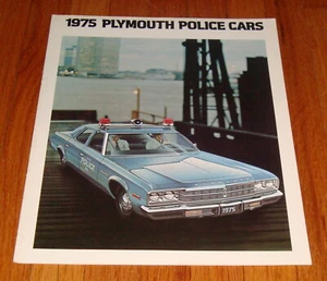 Original 1975 Plymouth Police Cars Sales Brochure Catalog Gran Fury - Picture 1 of 2