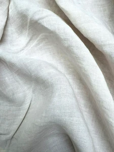 Pale Ivory/Cream , Linen mix, W300cm, 3 Metres, £20 Per Metre - Picture 1 of 4