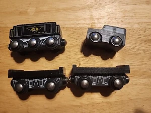 4 Imaginarium/Thomas Express Railway Wood Trains Locomotive Coal Tender Car SET - Picture 1 of 8