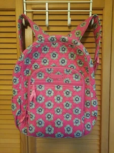 Vera Bradley Campus Rucksack rosa Blume Hipster schonend benutzt - Bild 1 von 7