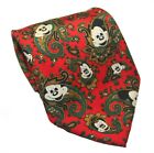 Mickey & Co by Balancine Inc Red Paisley Mickey Mouse Neck Tie 100% Silk 