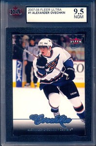 2007-08 NHL Hockey Fleer Ultra #1 Alexander Ovechkin Graded KSA 9.5 N-GEM-MINT