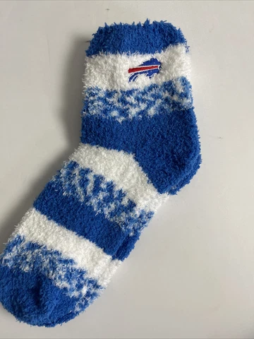 Buffalo Bills FBF Womens Cozy Fuzzy Sleep Socks OSFM New Free ship! (FZ) Cover