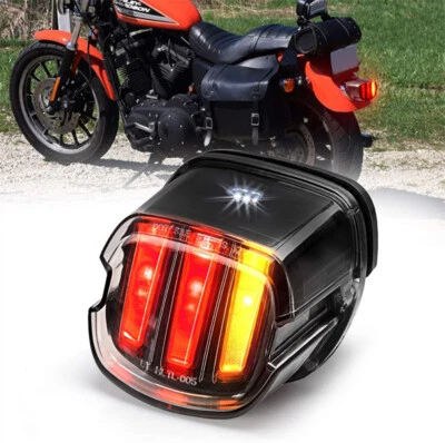 Luz trasera LED giro de freno para Motor Touring Dyna Glide Softail Sportster Foto 1 de 4
