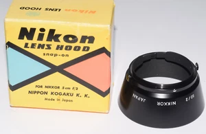 Shade Hood Nippon Kogaku For Lens Nikkor 2/50mm 5cm Nikon S Mint w/Orginal Box - Picture 1 of 2