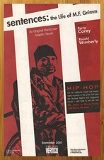 2007 Sentences The Life of MF Grimm Print Ad/Poster Percy Carey Comic Promo Art