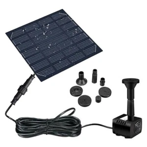 200L/H Solarpanel Wasserpumpe Funktion Garten Pool Teich Fisch Aquarium Brunnen - Bild 1 von 12