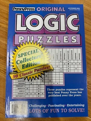 Penny Press Logic Puzzles Special Edition - Issue November 2024 - Image 1 of 3