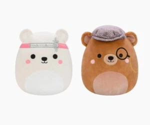 Squishmallows Fancy Friends Omar & Brooke Bear Plushies Set Select Series 8" NWT - Picture 1 of 5