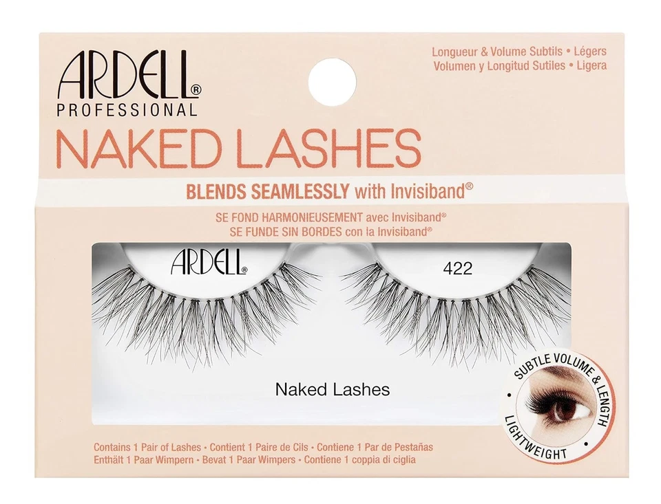 (LOT 10) ARDELL NAKED Lashes Invisiband 422 Natural Subtle Volume Eyelashes - Image 1 of 1