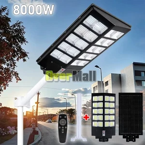 8000W Super Bright LED Solar Motion Sensor Light Garden Outdoor Street Wall Lamp - Picture 1 of 22