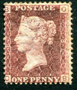 (136) VERY GOOD SG44 QV 1d LAKE RED PLATE 187 UNMOUNTED MINT. MNH - Picture 1 of 2