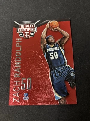 2014-15 Panini Totally Certified Zach Randolph 225/279 Platinum Red #5 Grizzlies - Image 1 of 2