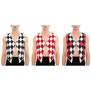 Women Tops Stage Performance Outfit Clubwear Jacket Sleeveless Vest Adult Rave - Picture 1 of 48