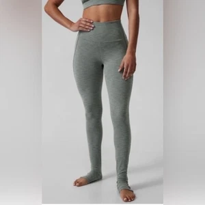 Athleta Elation Over The Heel Tight Legging Extra Long Elation Leggings Sage M - Picture 1 of 10