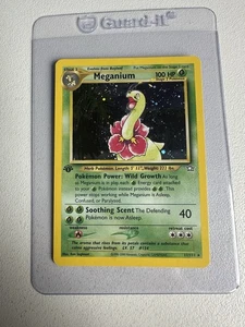 Meganium Holo Rare Neo Genesis 10/111 WOTC Vintage Pokemon MINT SWIRL - Picture 1 of 15