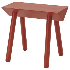 New IKEA OMMJÄNGE Stool Orange-Red/Stained Durable - Picture 1 of 5