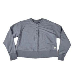 Vuori Laguna Henley Pullover Blue Top Women's Size Medium - Picture 1 of 2