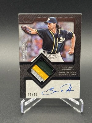2025 Topps Update Barry Zito Flagship Patch Auto /10 Athletics - Image 1 of 2
