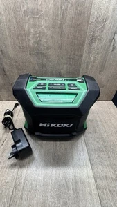 HiKOKI UR18DA H4Z 18V 240V Cordless Compact Bluetooth DAB+ Radio + 18v 5AH + AC - Picture 1 of 3
