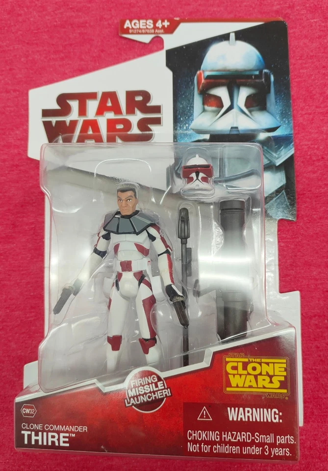 CLONE COMMANDER THIRE CW32 Clone Wars Star Wars 2009 Action Figure - Image 1 of 3