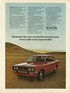 1970 Toyota Corona You Loved It The Way It Was for Five Fantastic Years Ad - Picture 1 of 1