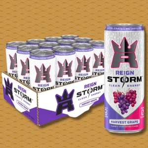 Storm, Harvest Grape, Fitness & Wellness Energy Drink, 12 Fl Oz Pack of - Picture 1 of 5
