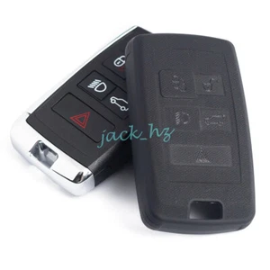 Para Land Rover Jaguar Negro Mate Coche Llavero Cubierta Estuche Soporte Accesorios - Imagen 1 de 7