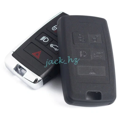 Para Land Rover Jaguar Negro Mate Coche Llavero Cubierta Estuche Soporte Accesorios Foto 1 de 4