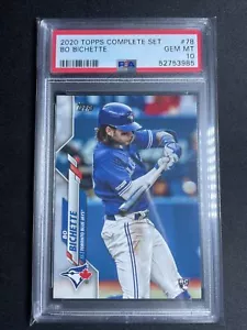 2020 Topps BO BICHETTE COMPLETE SET PHOTO VARIATION RC SP #78 PSA 10 GEM MINT! - Picture 1 of 2
