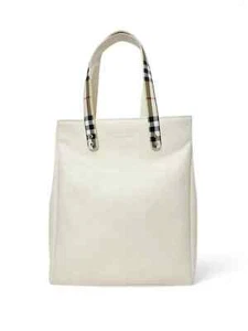 Women's Vintage Burberry Handle Shoulder Tote Nylon Bag - Picture 1 of 10