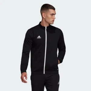 adidas Entrada 22 Track Jacket Football Mens Navy Black Teamwear - Picture 1 of 6