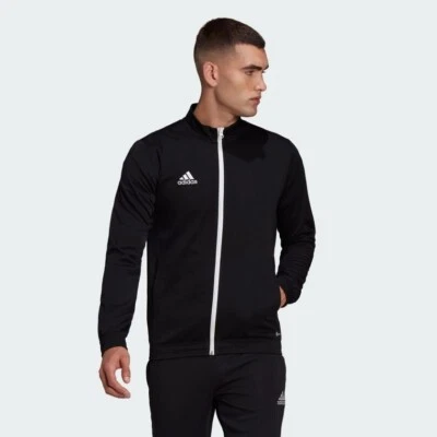 adidas Entrada 22 Track Jacket Football Mens Navy Black Teamwear - Image 1 of 4