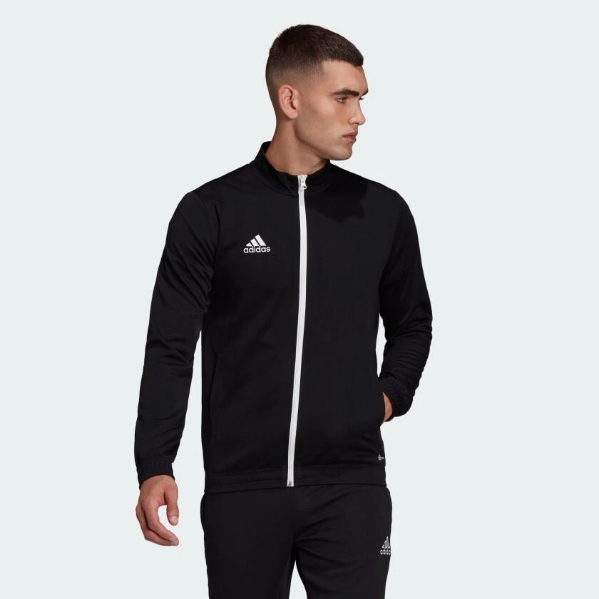 adidas Entrada 22 Track Jacket Football Mens Navy Black Teamwear - Image 1 of 4