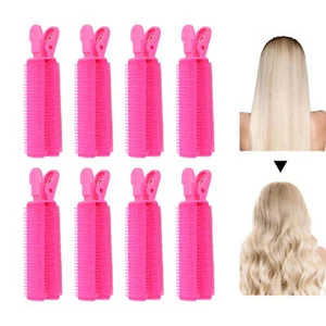 8X Hair Root Clip Natural Fluffy Self Adhesive Hair Volumizing Curler Roller - Picture 1 of 12