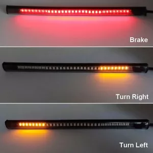 8" inch Slim Flexible 48 LED Light Strip Tail Brake Stop Turn Signal Light 3M - Picture 1 of 7