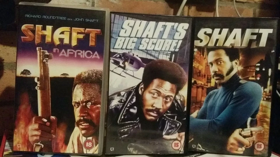 Shaft Trilogy/shaft in Africa/ Shafts Big Score RARE VHS Video's NEW Sealed - Image 1 of 4