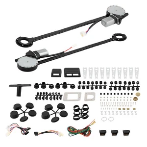 2 Door Electric Power Window Conversion Kits Roll Up Switches pickup vans SUVs - Picture 1 of 12