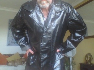 Oilskin Coat in Men's Vintage Coats 