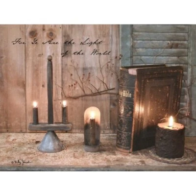 Billy Jacobs Canvas Print FOR YE ARE THE LIGHT 12" x 16"  Inspirational Faith - Image 1 of 2