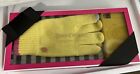 Juicy Couture Knit Texting Sparkle Warm Gloves Yellow with cell ohine case nib !